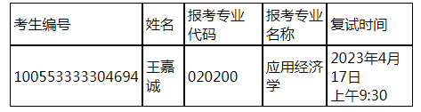 2023年天津科技大學(xué)經(jīng)管學(xué)院調(diào)劑復(fù)試時間安排表